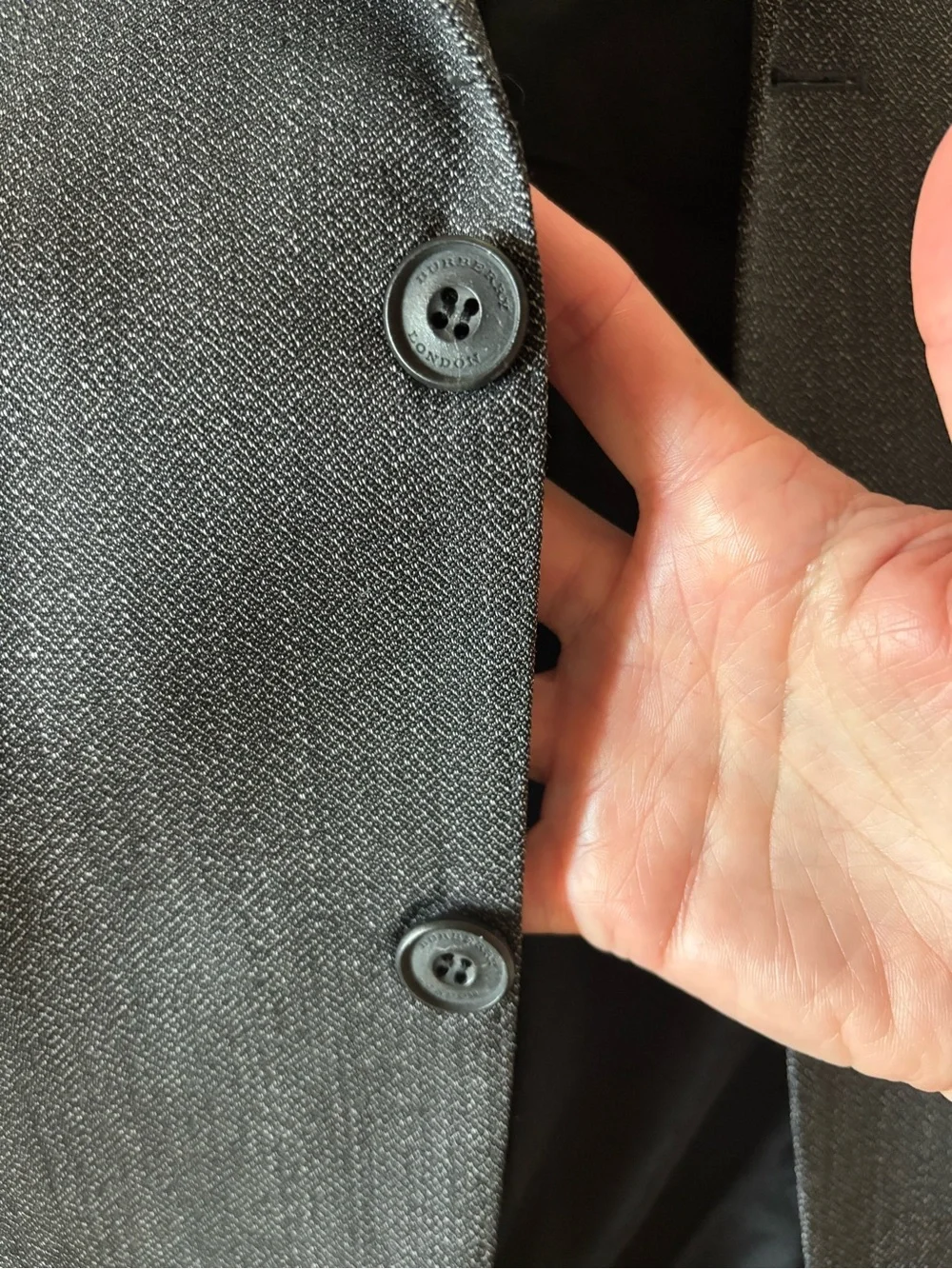 Burberry Gray Textured Men's Sport Coat